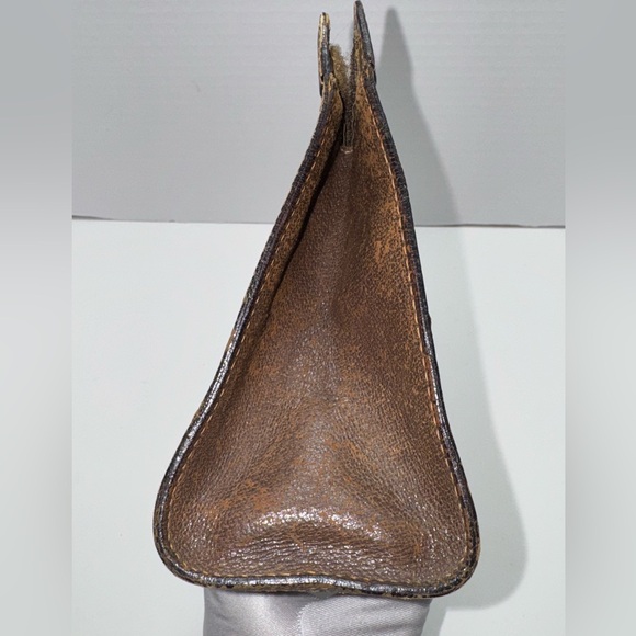 Vintage Gucci Clutch Bag Brown PVC - Picture 11 of 15